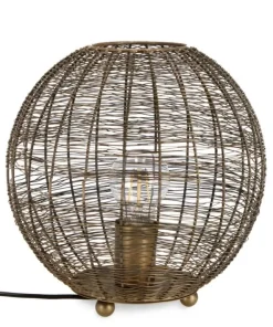 Bizzotto Lampade Da Tavolo>LAMPADA TAVOLO INAY TONDO DORATO D26