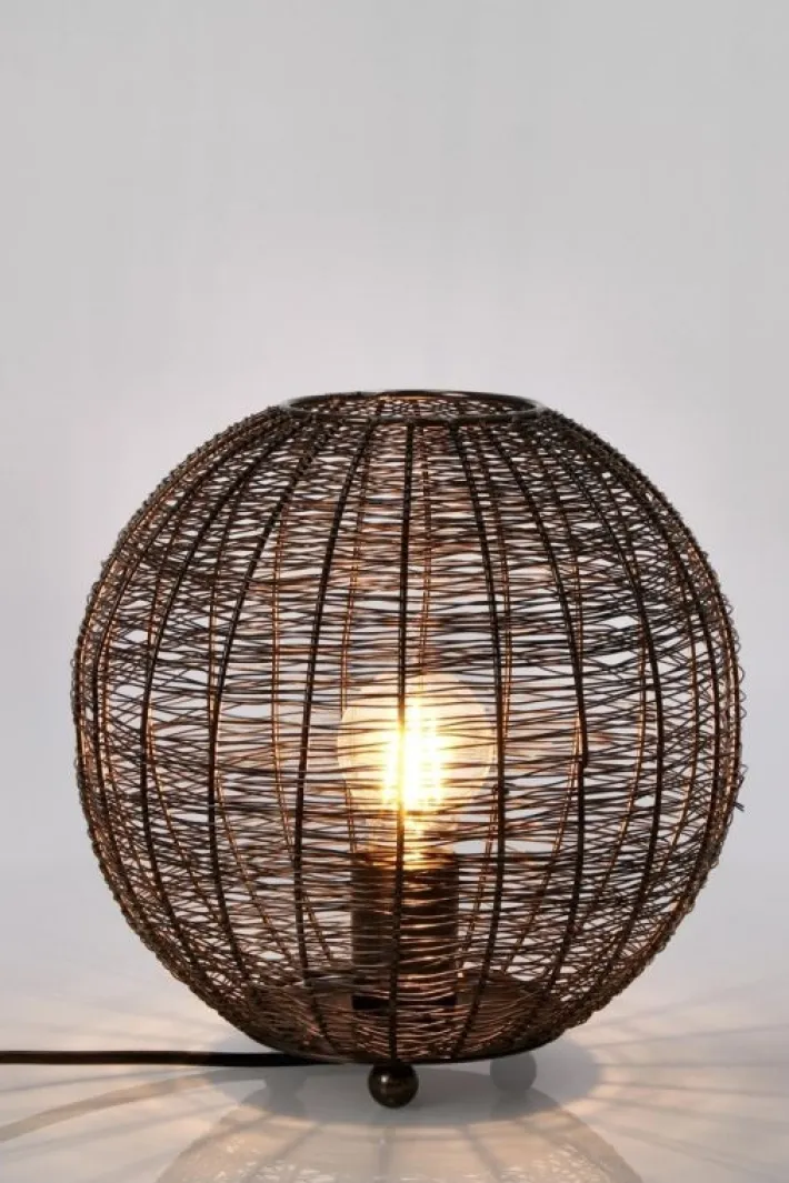 Bizzotto Lampade Da Tavolo>LAMPADA TAVOLO INAY TONDO NERO D26