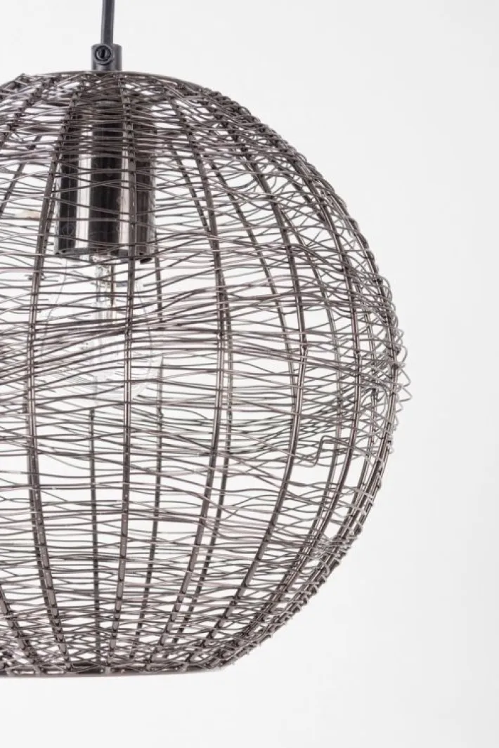 Bizzotto Lampadari>LAMPADARIO INAY TONDO NERO D25