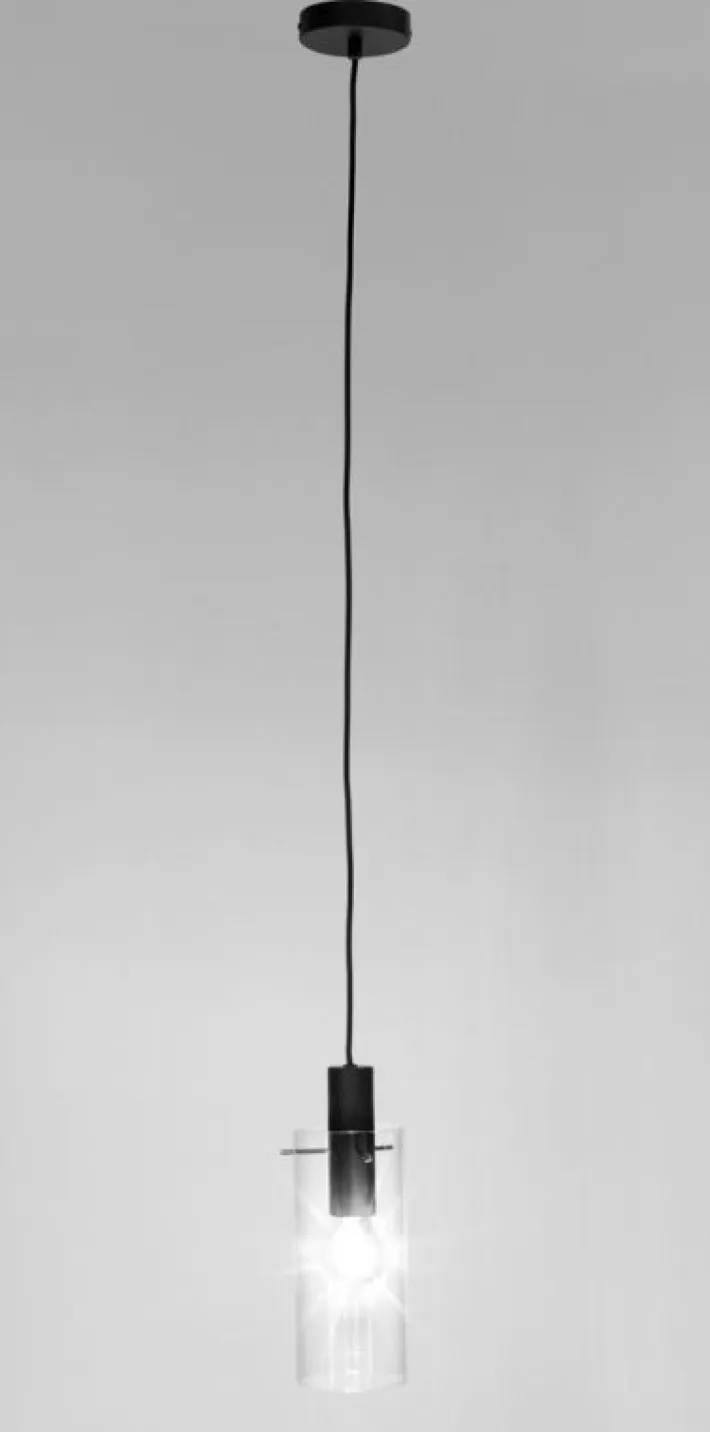Bizzotto Lampadari>LAMPADARIO 1LUCE AGLOW TRASP-NERO