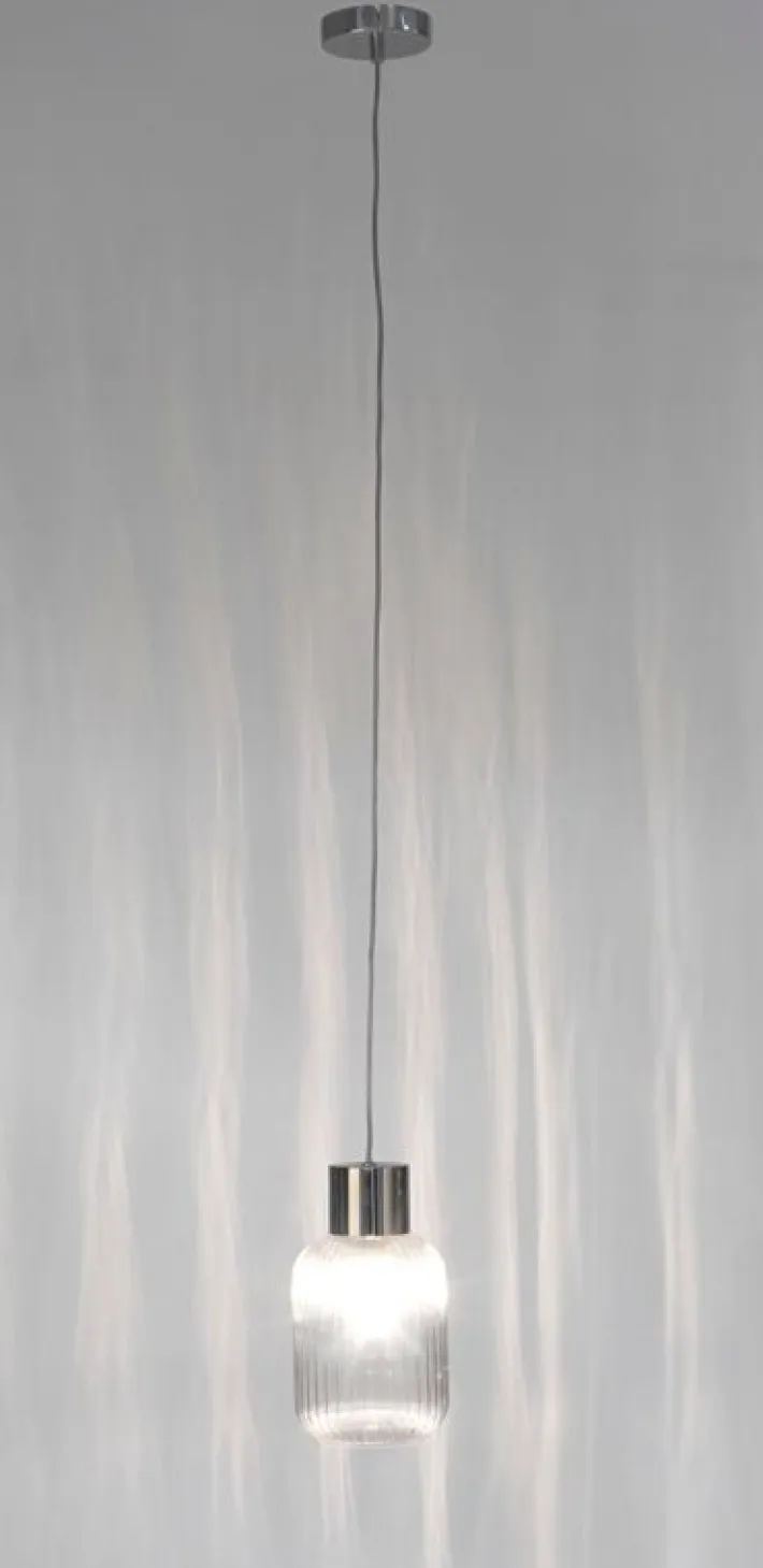 Bizzotto Lampadari>LAMPADARIO 1LUCE SHOWY TRASP-ARGENTO