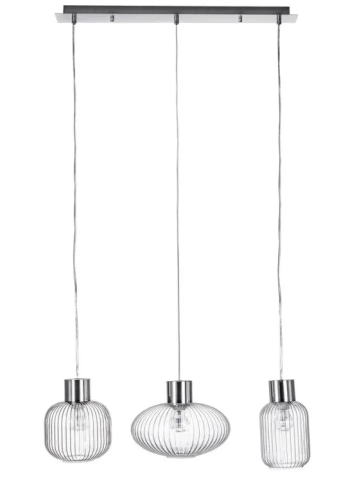 Bizzotto Lampadari>LAMPADARIO 3LUCI SHOWY RETT TRASP-ARG