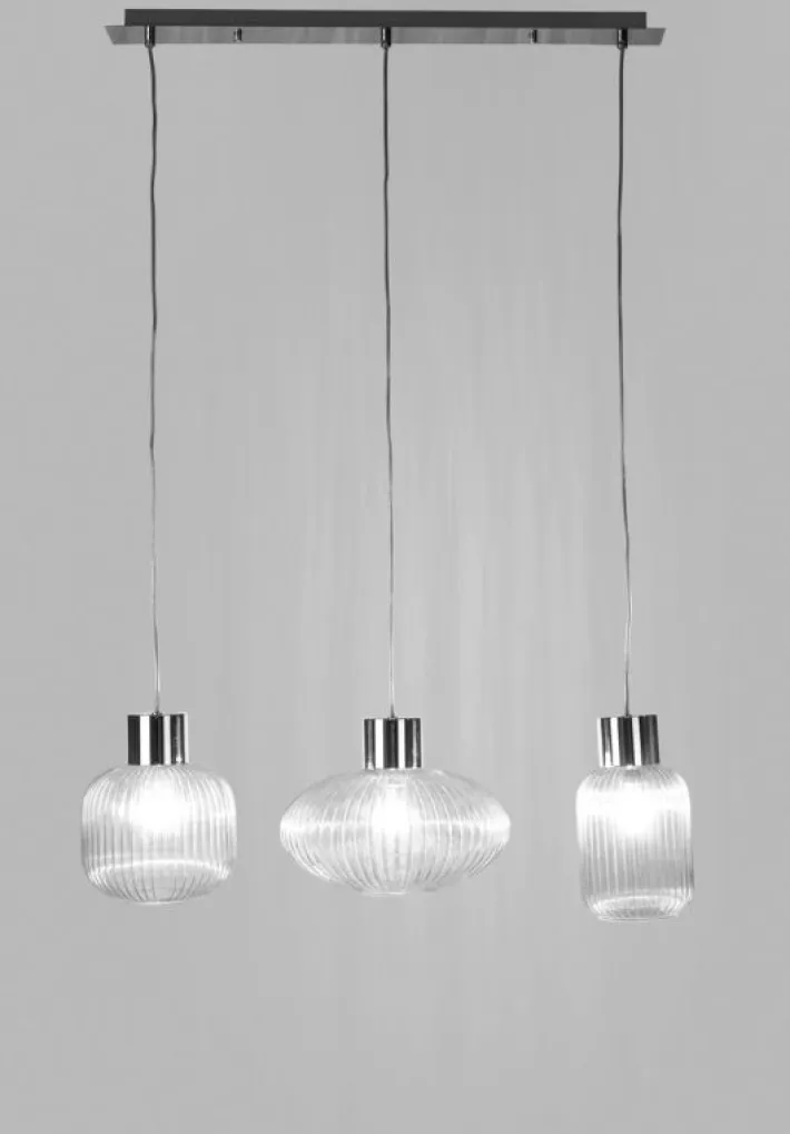 Bizzotto Lampadari>LAMPADARIO 3LUCI SHOWY RETT TRASP-ARG