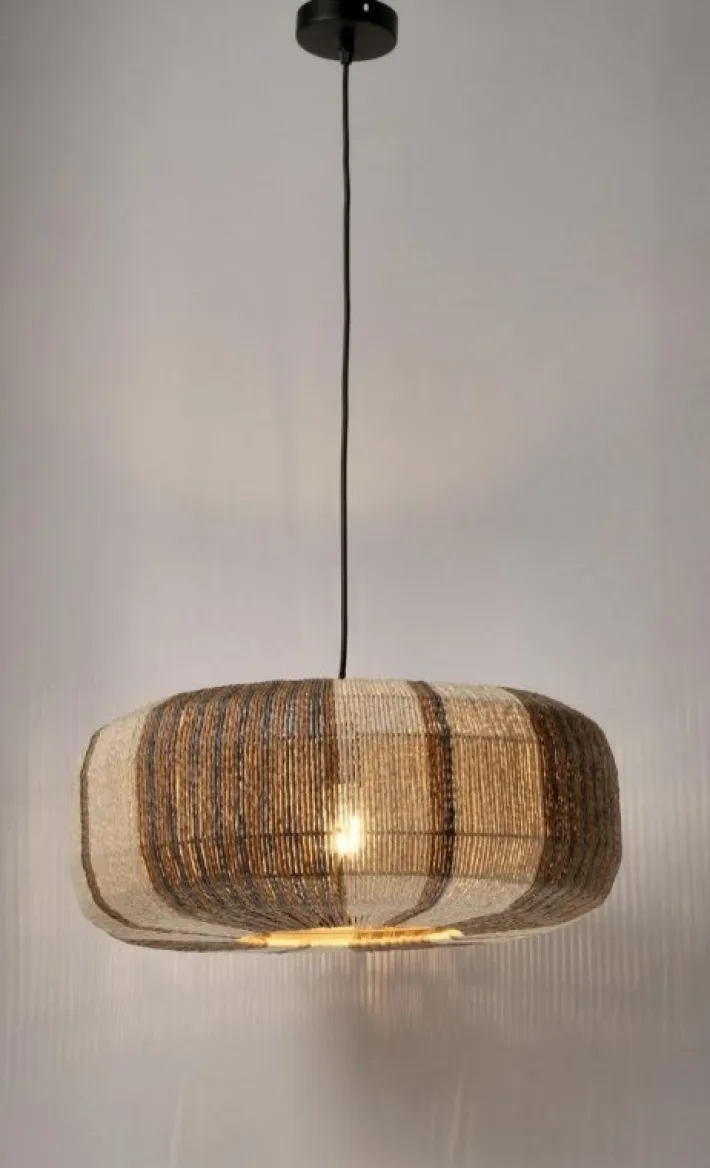 Bizzotto Lampadari>LAMPADARIO MALI BEIGE GRIGIO MARR D50,5