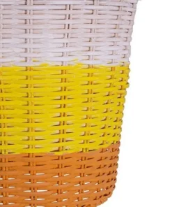Bizzotto Lampadari>LAMPADARIO SUN RATTAN GIALLO-ARANCIO