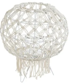 Bizzotto Lanterne>LANTERNA MACRAME BIANCO H38