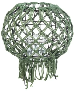 Bizzotto Lanterne>LANTERNA MACRAME VERDE H38