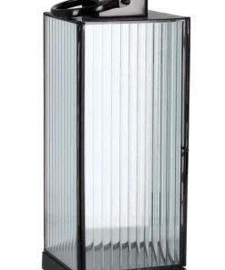 Bizzotto Lanterne>LANTERNA TEHRI 1M RIGHE TRASP NERO H37,5