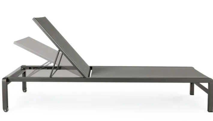Bizzotto Lettini, Sdraio E Chaise Longue>LETTINO CON RUOTE IN ALLUMINIO IMPILABILE ANTRACITE - KONNOR