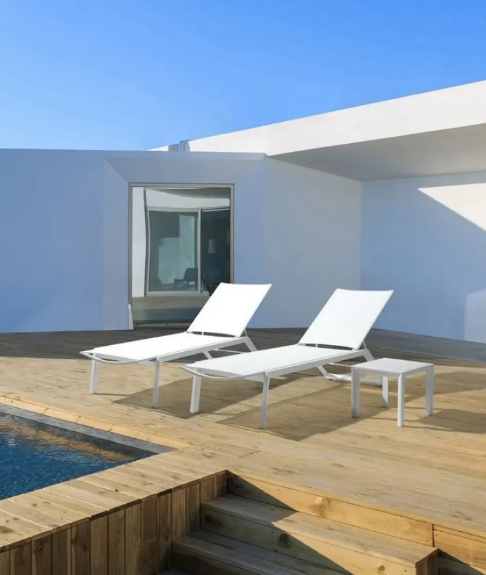 Bizzotto Lettini, Sdraio E Chaise Longue>LETTINO CON RUOTE IN ALLUMINIO BIANCO GK50 - CRUISE