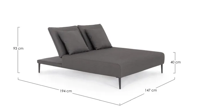 Bizzotto Lettini, Sdraio E Chaise Longue>LETTINO DOPPIO C-C VIPER ANTR QS22/ANTR