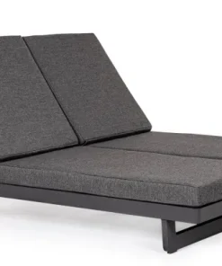 Bizzotto Lettini, Sdraio E Chaise Longue>LETTINO DOPPIO IN ALLUMINIO ANTRACITE WG21 - INFINITY