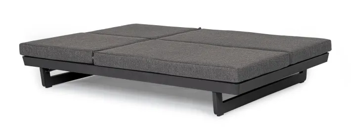 Bizzotto Lettini, Sdraio E Chaise Longue>LETTINO DOPPIO IN ALLUMINIO ANTRACITE WG21 - INFINITY