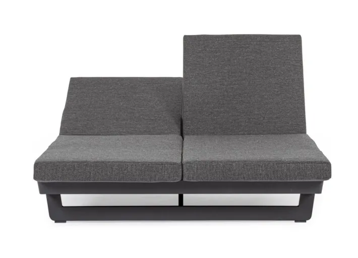 Bizzotto Lettini, Sdraio E Chaise Longue>LETTINO DOPPIO IN ALLUMINIO ANTRACITE WG21 - INFINITY