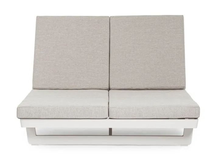 Bizzotto Lettini, Sdraio E Chaise Longue>LETTINO DOPPIO IN ALLUMINIO BIANCO WG20 - INFINITY