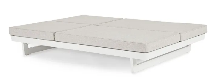 Bizzotto Lettini, Sdraio E Chaise Longue>LETTINO DOPPIO IN ALLUMINIO BIANCO WG20 - INFINITY