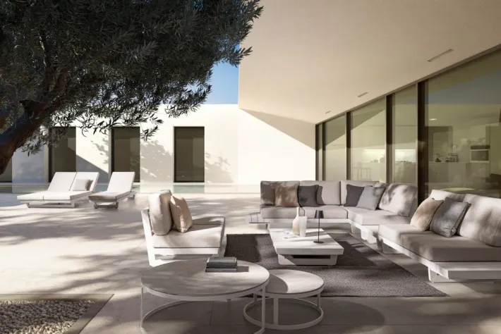 Bizzotto Lettini, Sdraio E Chaise Longue>LETTINO DOPPIO IN ALLUMINIO BIANCO WG20 - INFINITY