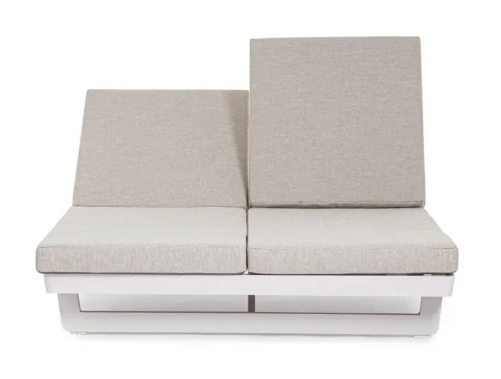 Bizzotto Lettini, Sdraio E Chaise Longue>LETTINO DOPPIO IN ALLUMINIO BIANCO WG20 - INFINITY