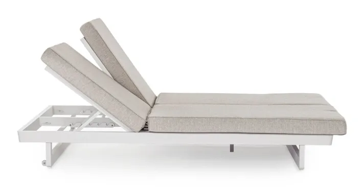 Bizzotto Lettini, Sdraio E Chaise Longue>LETTINO DOPPIO IN ALLUMINIO BIANCO WG20 - INFINITY