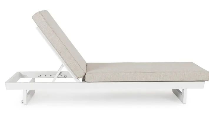 Bizzotto Lettini, Sdraio E Chaise Longue>LETTINO IN ALLUMINIO BIANCO WG20 - INFINITY