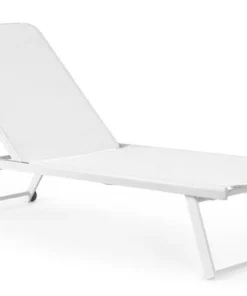 Bizzotto Lettini, Sdraio E Chaise Longue>LETTINO IN ALLUMINIO CON RUOTE BIANCO - TAYLOR