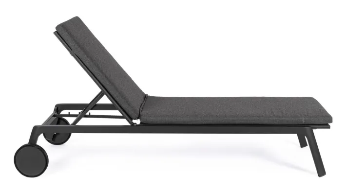 Bizzotto Lettini, Sdraio E Chaise Longue>LETTINO IN ALLUMINIO CON RUOTE ANTRACITE WG21 - JALISCO