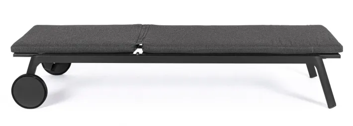 Bizzotto Lettini, Sdraio E Chaise Longue>LETTINO IN ALLUMINIO CON RUOTE ANTRACITE WG21 - JALISCO