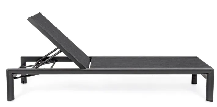 Bizzotto Lettini, Sdraio E Chaise Longue>LETTINO IN ALLUMINIO CON RUOTE ANTRACITE YK13 - SKIPPER NEW