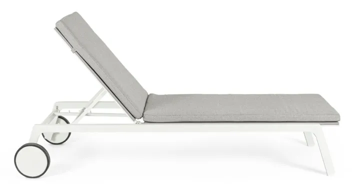 Bizzotto Lettini, Sdraio E Chaise Longue>LETTINO IN ALLUMINIO CON RUOTE BIANCO WG20 - JALISCO