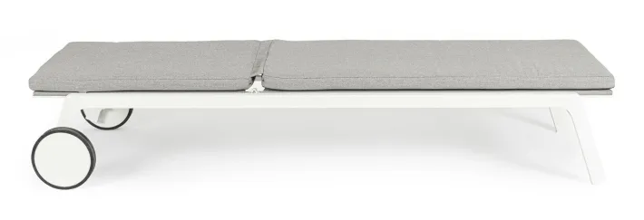Bizzotto Lettini, Sdraio E Chaise Longue>LETTINO IN ALLUMINIO CON RUOTE BIANCO WG20 - JALISCO