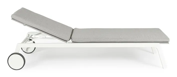 Bizzotto Lettini, Sdraio E Chaise Longue>LETTINO IN ALLUMINIO CON RUOTE BIANCO WG20 - JALISCO