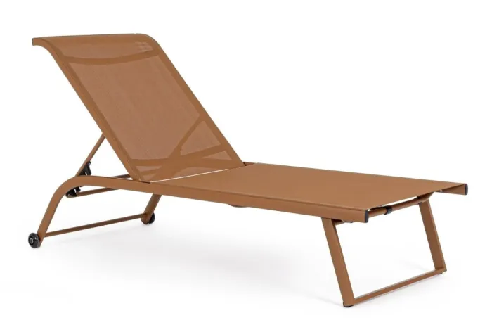 Bizzotto Lettini, Sdraio E Chaise Longue>LETTINO IN ALLUMINIO PECAN - TAYLOR