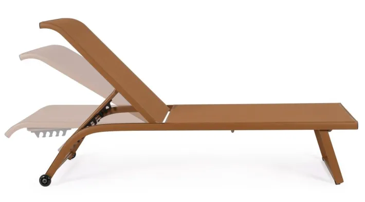 Bizzotto Lettini, Sdraio E Chaise Longue>LETTINO IN ALLUMINIO PECAN - TAYLOR