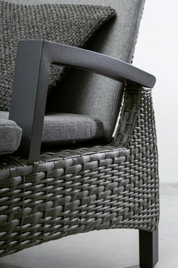 Bizzotto Lettini, Sdraio E Chaise Longue>LETTINO RECLINABILE CON CUSCINI ANTRACITE JX55 - BRITTON