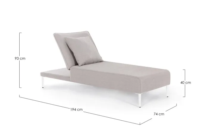 Bizzotto Lettini, Sdraio E Chaise Longue>LETTINO SINGOLO C-C VIPER BIA QS20/SAND