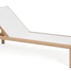 Bizzotto Lettini, Sdraio E Chaise Longue>LETTINO SKIPPER NEW C-RUOTE NAT/BIANCO