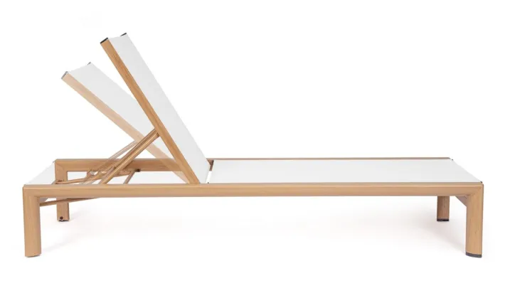 Bizzotto Lettini, Sdraio E Chaise Longue>LETTINO SKIPPER NEW C-RUOTE NAT/BIANCO