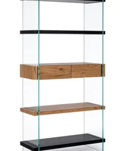 Bizzotto Librerie>LIBRERIA 2 CASSETTI NERA - LINE WOOD