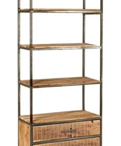 Bizzotto Librerie>LIBRERIA IN LEGNO 2 CASSETTI - ELMER