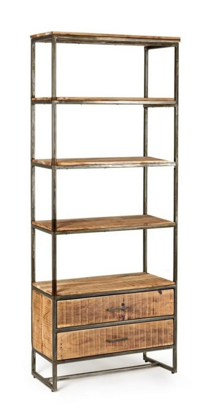Bizzotto Librerie>LIBRERIA IN LEGNO 2 CASSETTI - ELMER