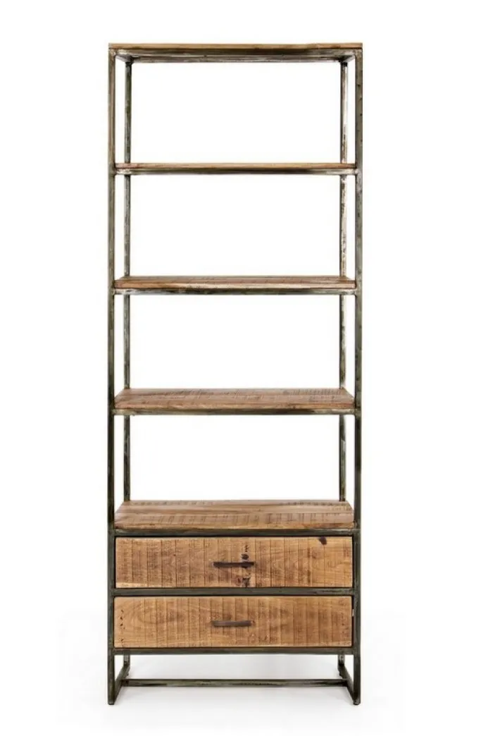 Bizzotto Librerie>LIBRERIA IN LEGNO 2 CASSETTI - ELMER