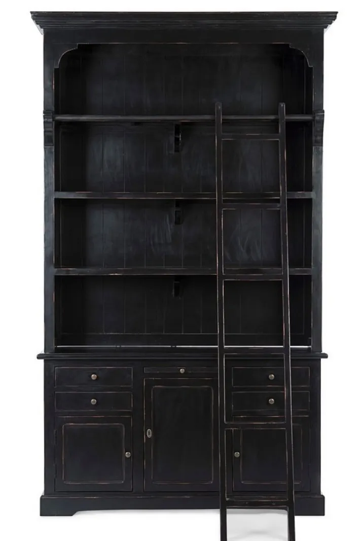 Bizzotto Librerie>LIBRERIA IN LEGNO NERO - JEFFERSON