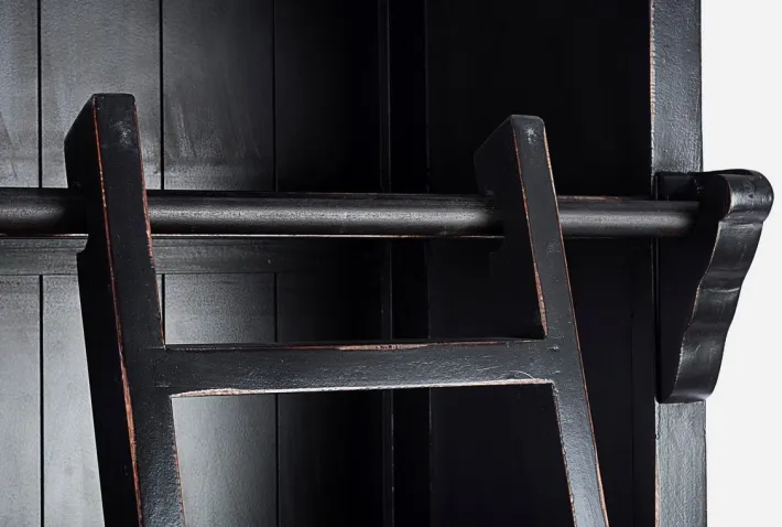 Bizzotto Librerie>LIBRERIA IN LEGNO NERO - JEFFERSON