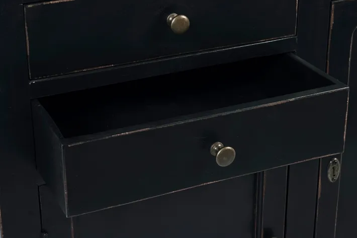 Bizzotto Librerie>LIBRERIA IN LEGNO NERO - JEFFERSON