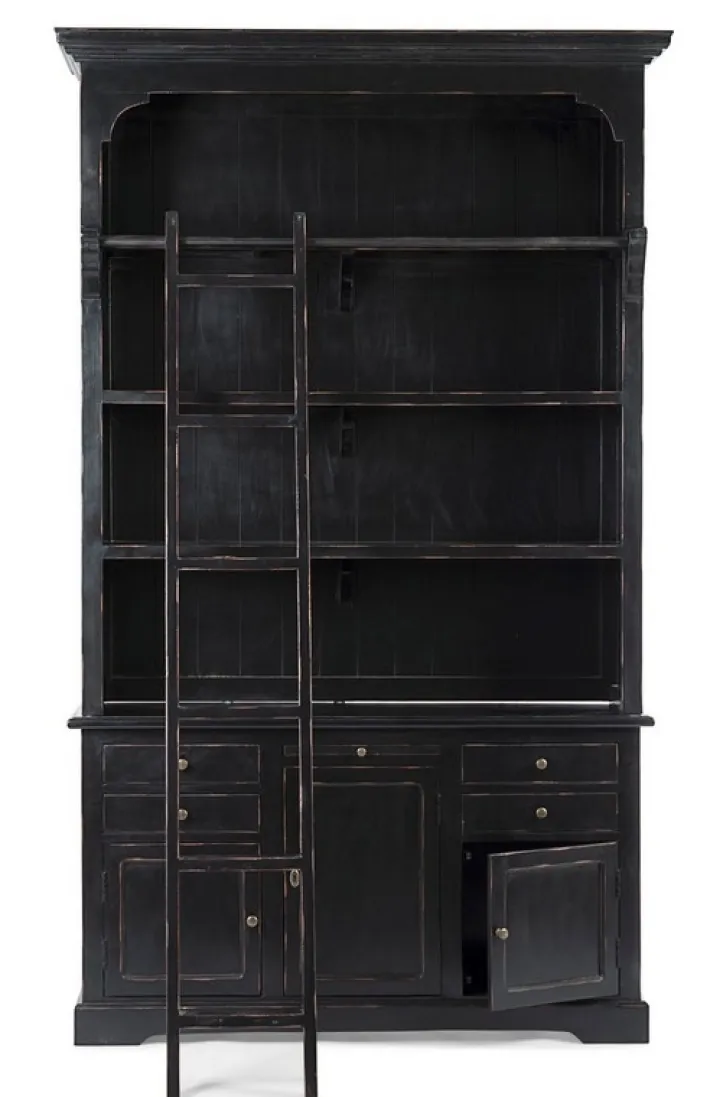Bizzotto Librerie>LIBRERIA IN LEGNO NERO - JEFFERSON