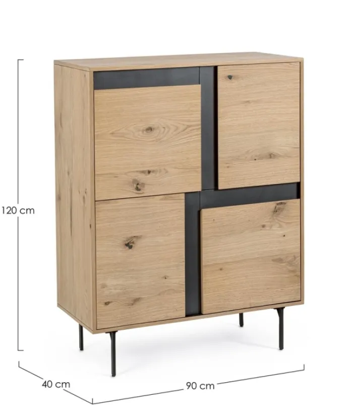 Bizzotto Credenze>MOBILE ALTO IN LEGNO - STANWOOD