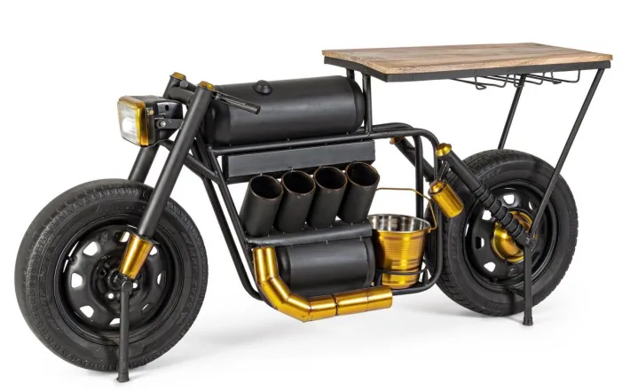 Bizzotto Carrelli Ed Espositori>MOBILE BAR IN ACCIAIO - MOTO SPEED