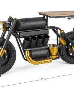 Bizzotto Carrelli Ed Espositori>MOBILE BAR IN ACCIAIO - MOTO SPEED