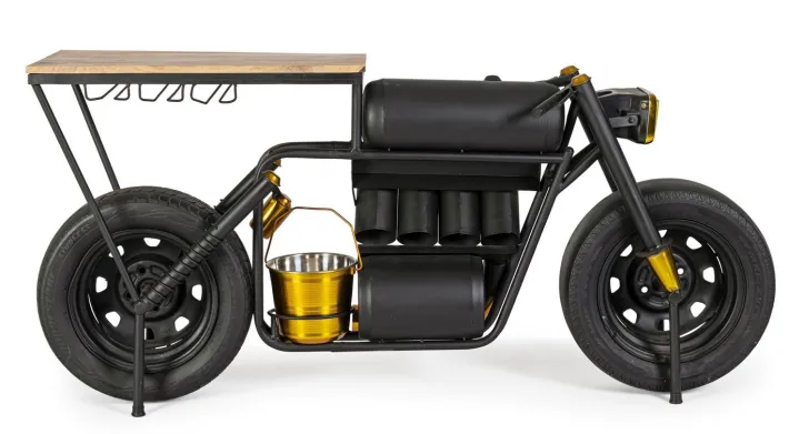 Bizzotto Carrelli Ed Espositori>MOBILE BAR IN ACCIAIO - MOTO SPEED