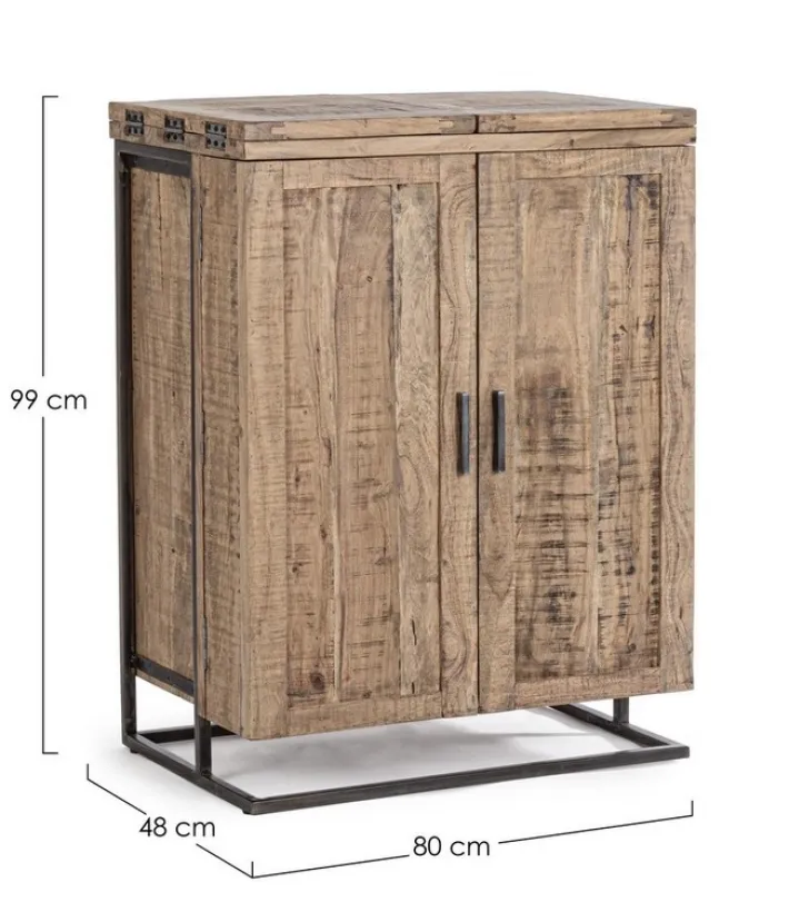 Bizzotto Mobili Bar E Cantinette|Mobili Contenitori>MOBILE BAR IN LEGNO - ELMER